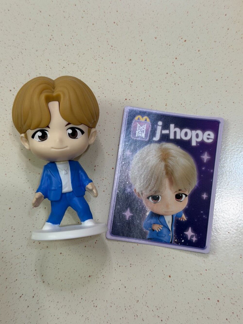 McDonald’s TinyTAN BTS j-hope Figure w/ Collector Card 2025 Happy Meal
